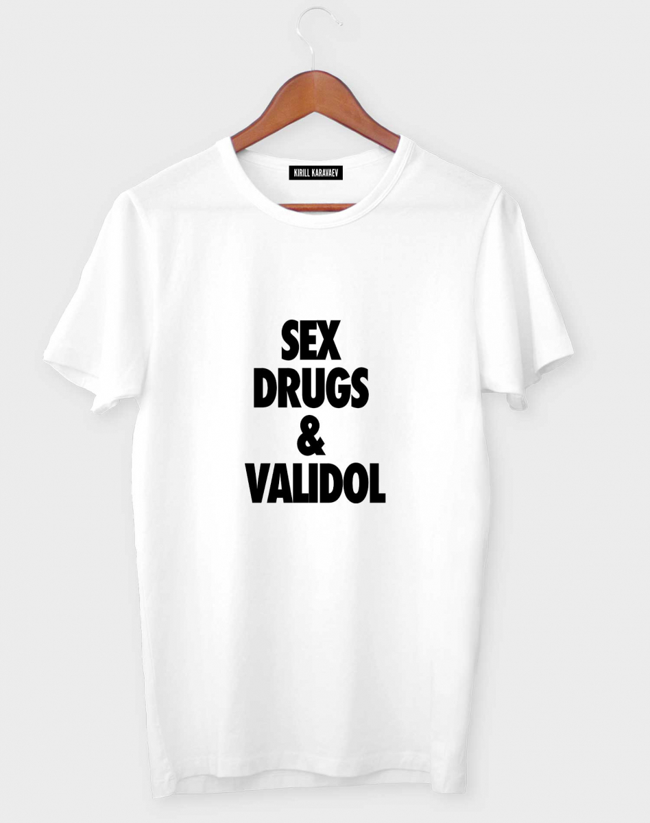 ФУТБОЛКА SEX, DRUGS & VALIDOL ФУТБОЛКА SEX, DRUGS & VALIDOL