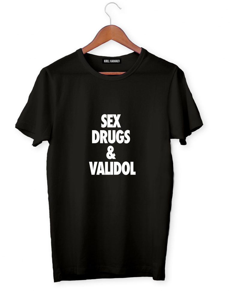 ФУТБОЛКА SEX, DRUGS & VALIDOL