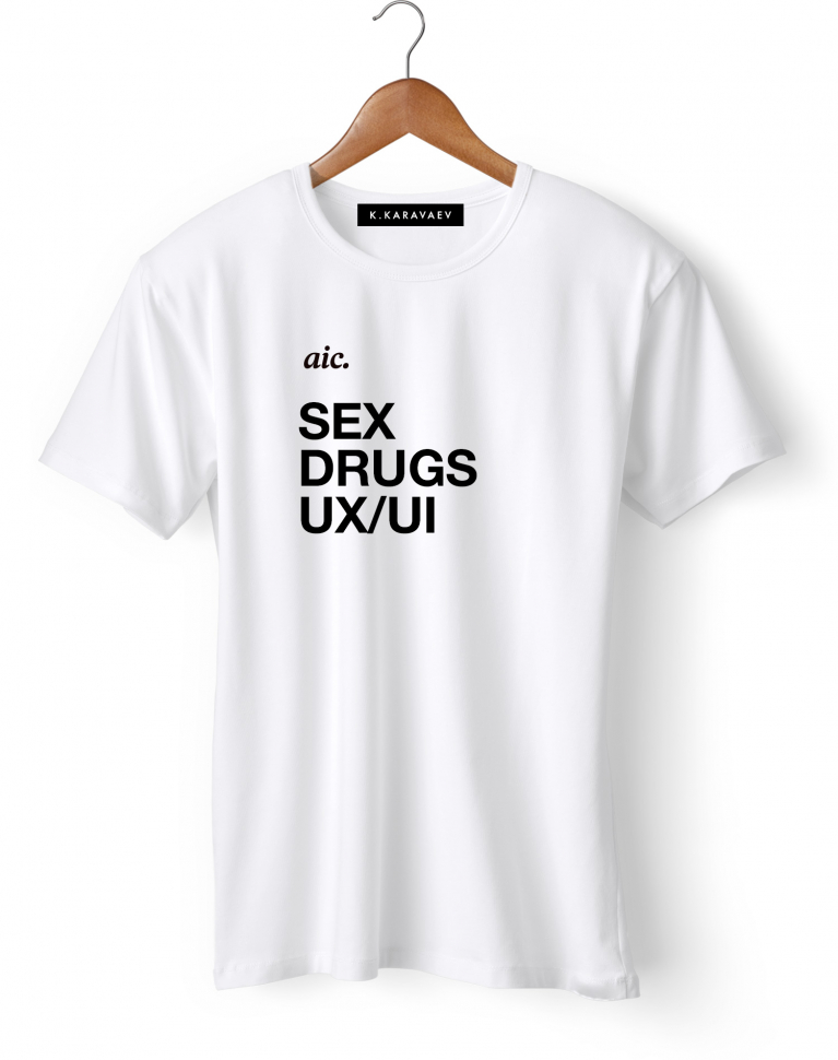 ФУТБОЛКА SEX, DRUGS, UX/UI by aic.