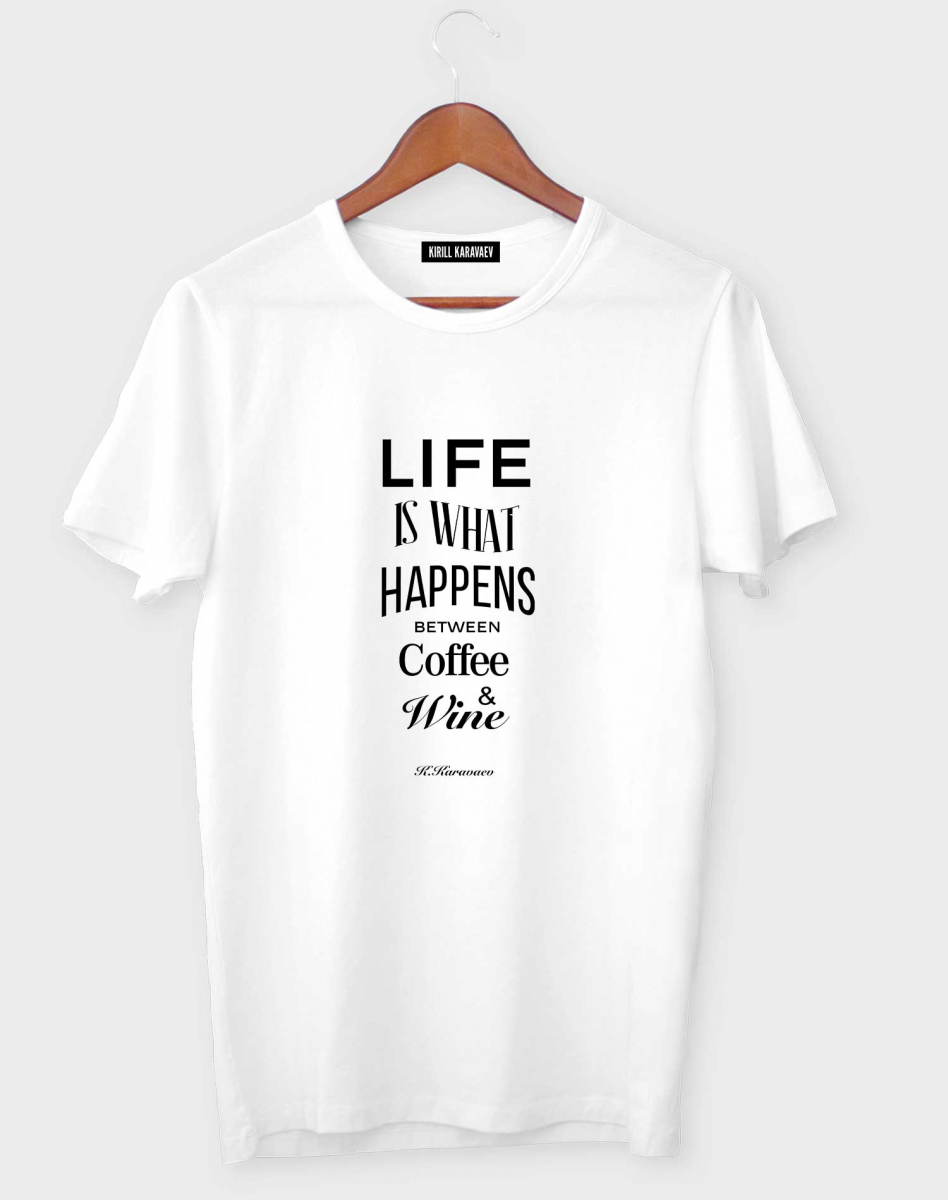 ФУТБОЛКА LIFE IS WHAT HAPPENS ФУТБОЛКА LIFE IS WHAT HAPPENS