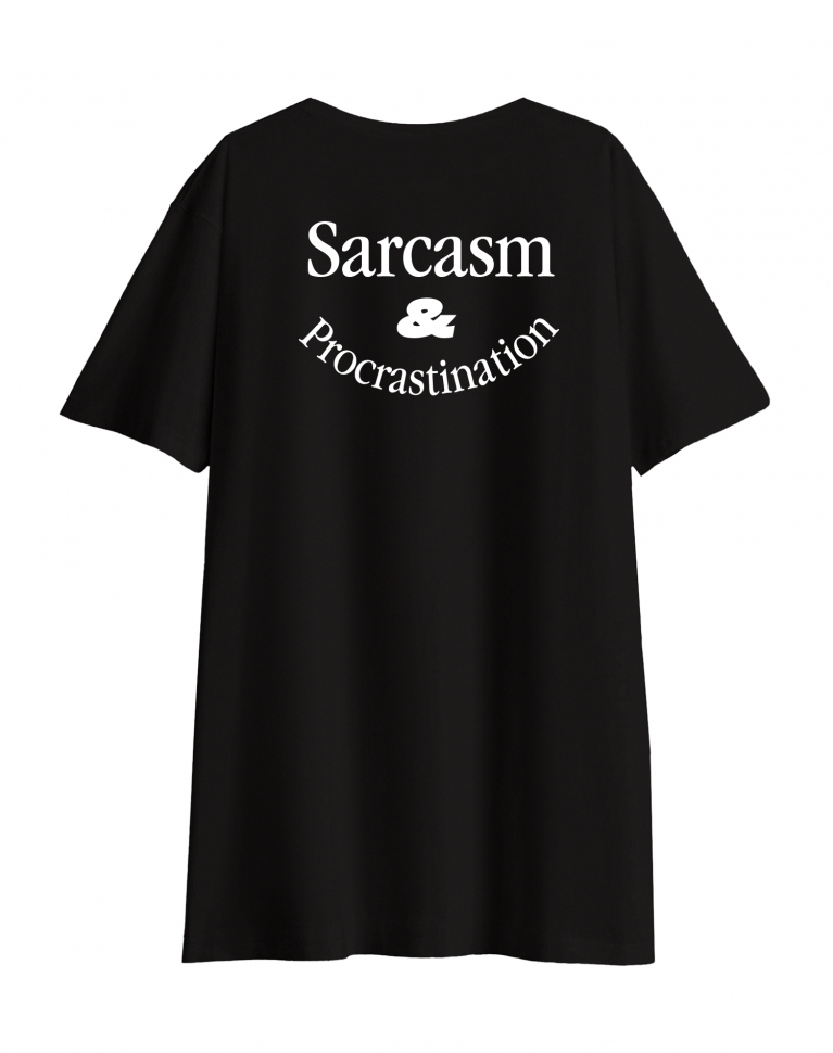 ФУТБОЛКА OVERSIZE Sarcasm & Procrastination (S&P)