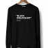 СВИТШОТ BLACK SWEATSHIRT WITH TEXT